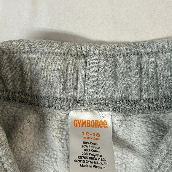 Gymboree - straight leg cargo style sweatpants. Size 12 to 18 months - Picture 2 of 3